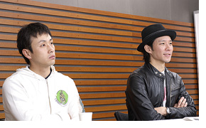 左：児嶋一哉　右：渡部建