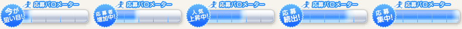 応募バロメーター 応募集中！