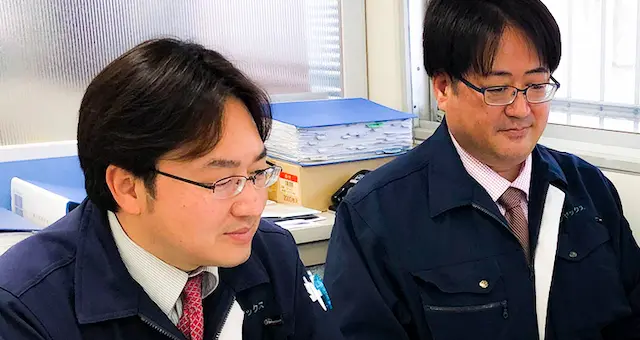 面接設定について話すジヤックス警備保障グループ担当者様