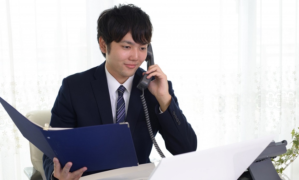 人材派遣を行う会社の担当者