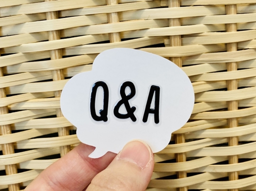 吹き出しに書かれたQ＆A