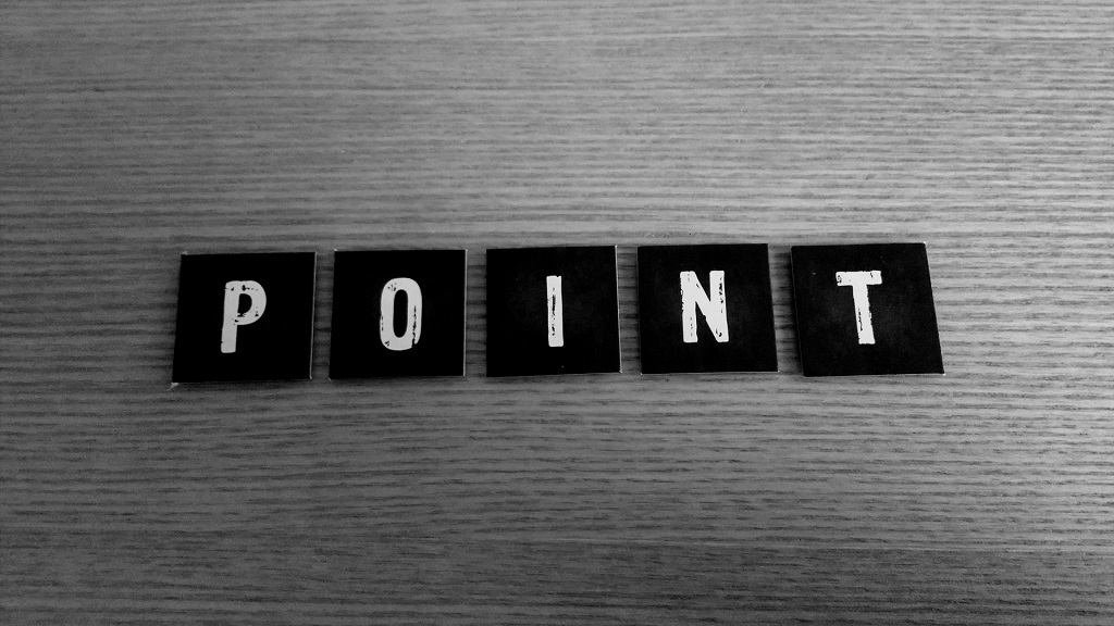 POINTの文字