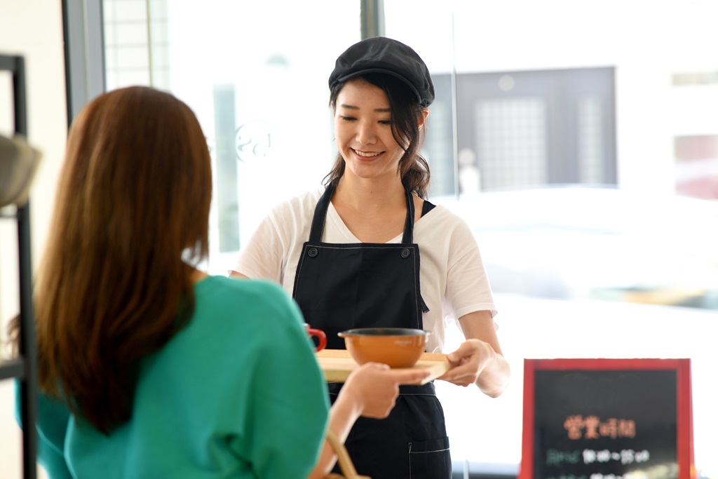 アルバイトの真っ最中
