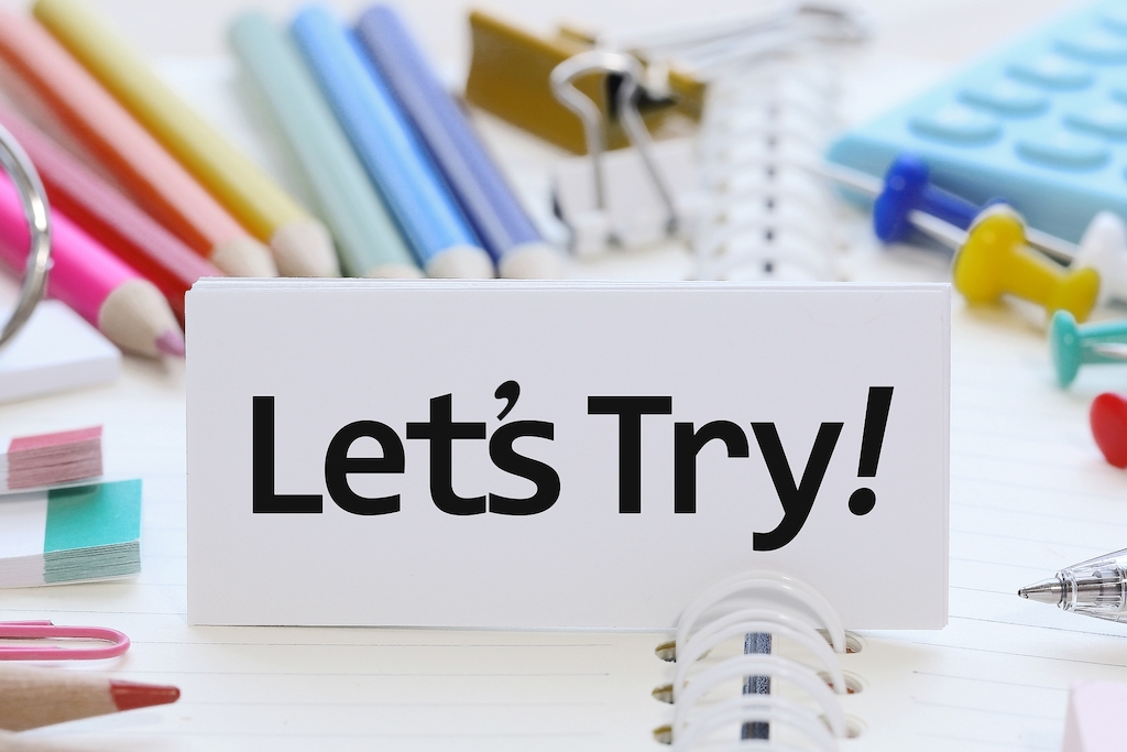 Let’s Try!の文字