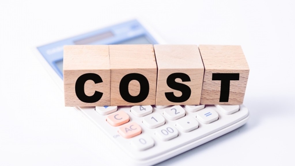 電卓とCOSTの文字