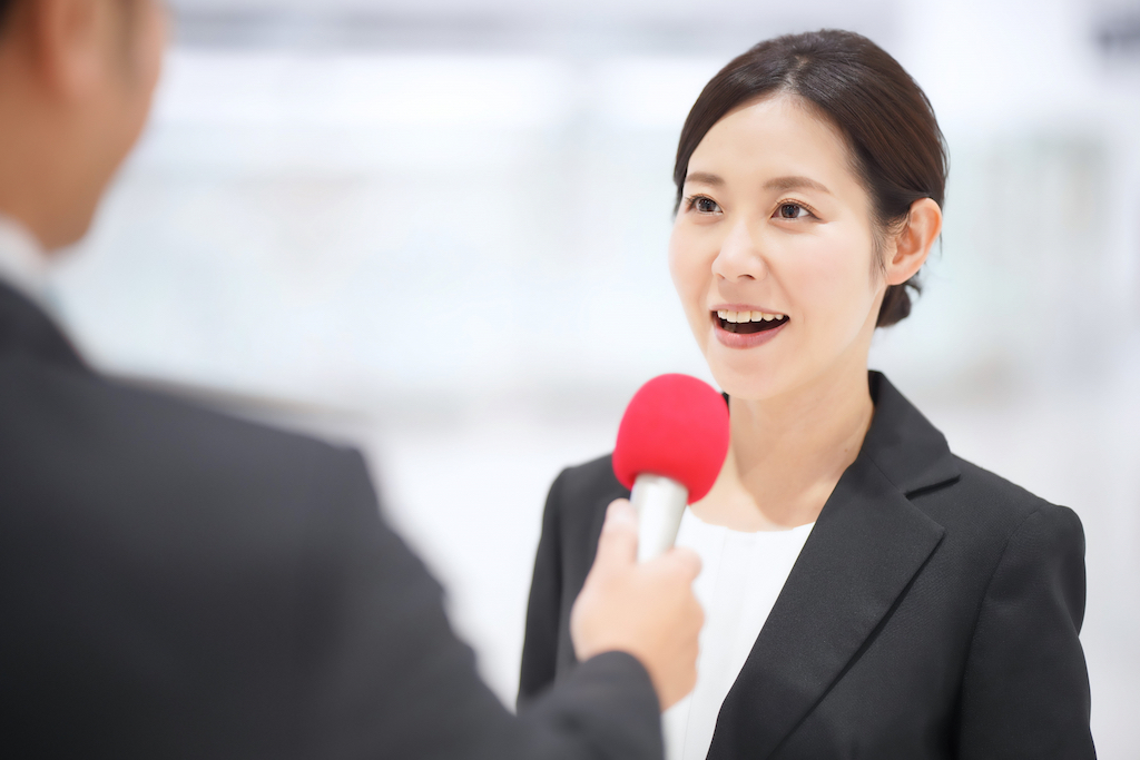 従業員インタビューを表現